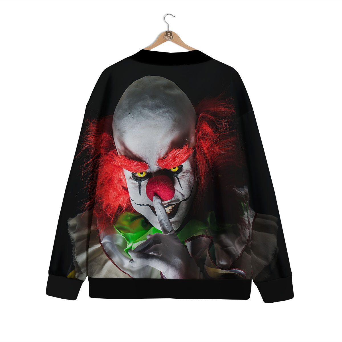 Clown Scary Print Cardigan-grizzshop