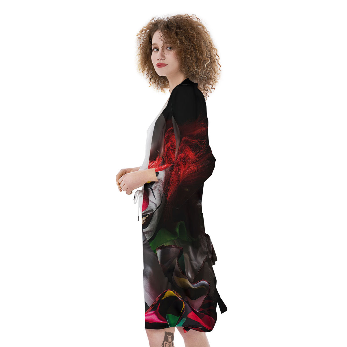 Clown Scary Print Kimono-grizzshop