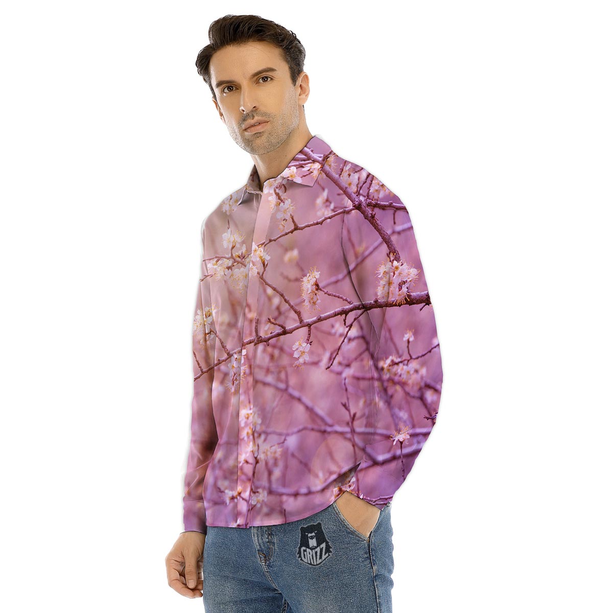 Clown Scary Print Men's Dress Shirts-grizzshop