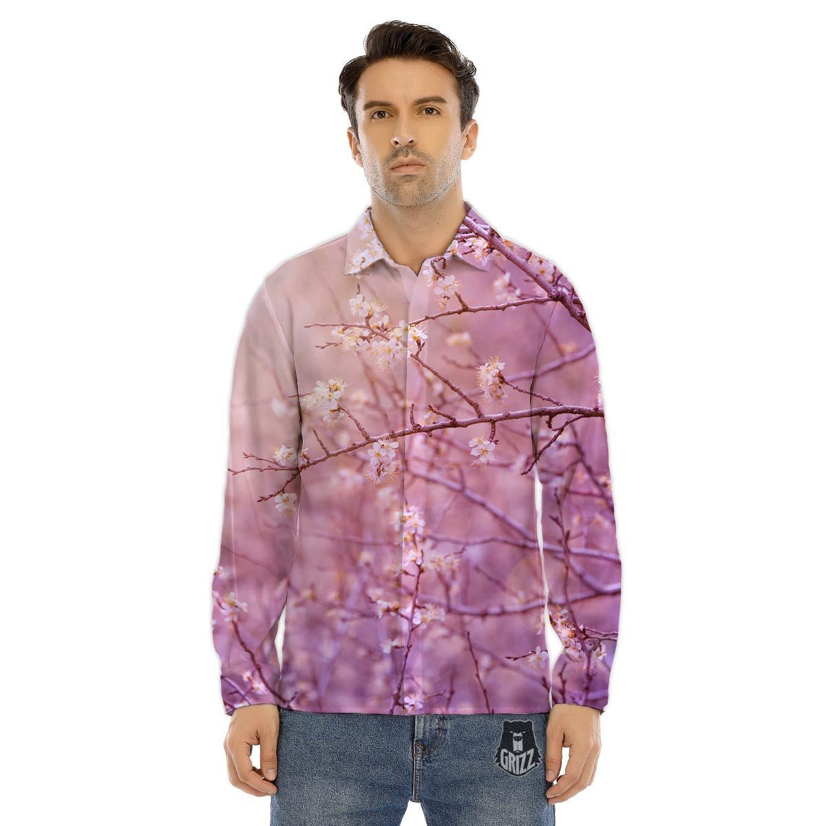 Clown Scary Print Men's Dress Shirts-grizzshop