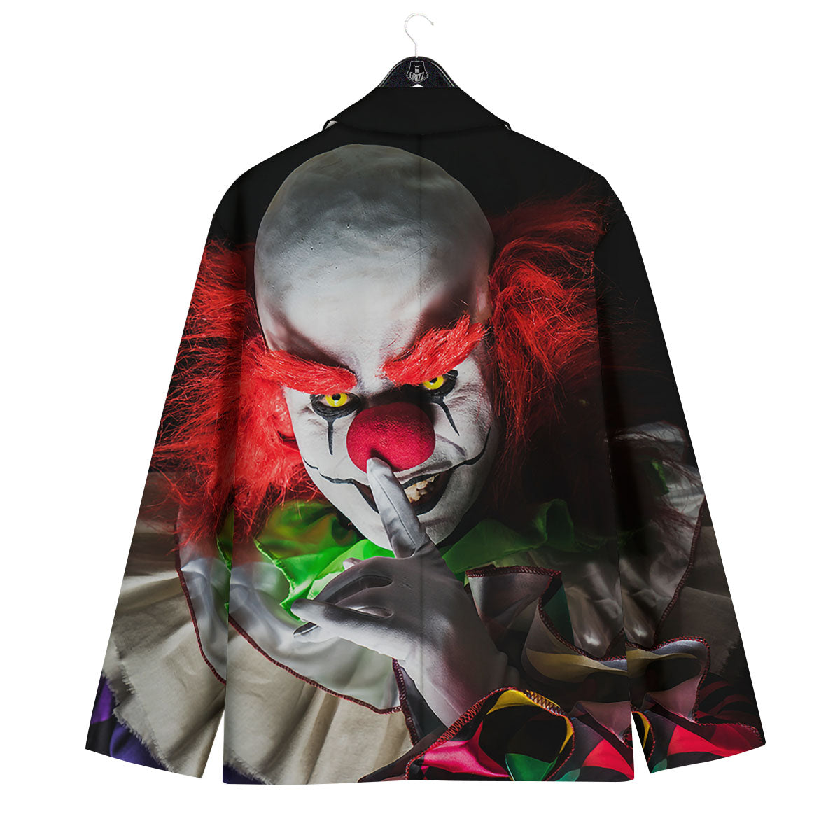 Clown Scary Print Men's Sport Coat-grizzshop