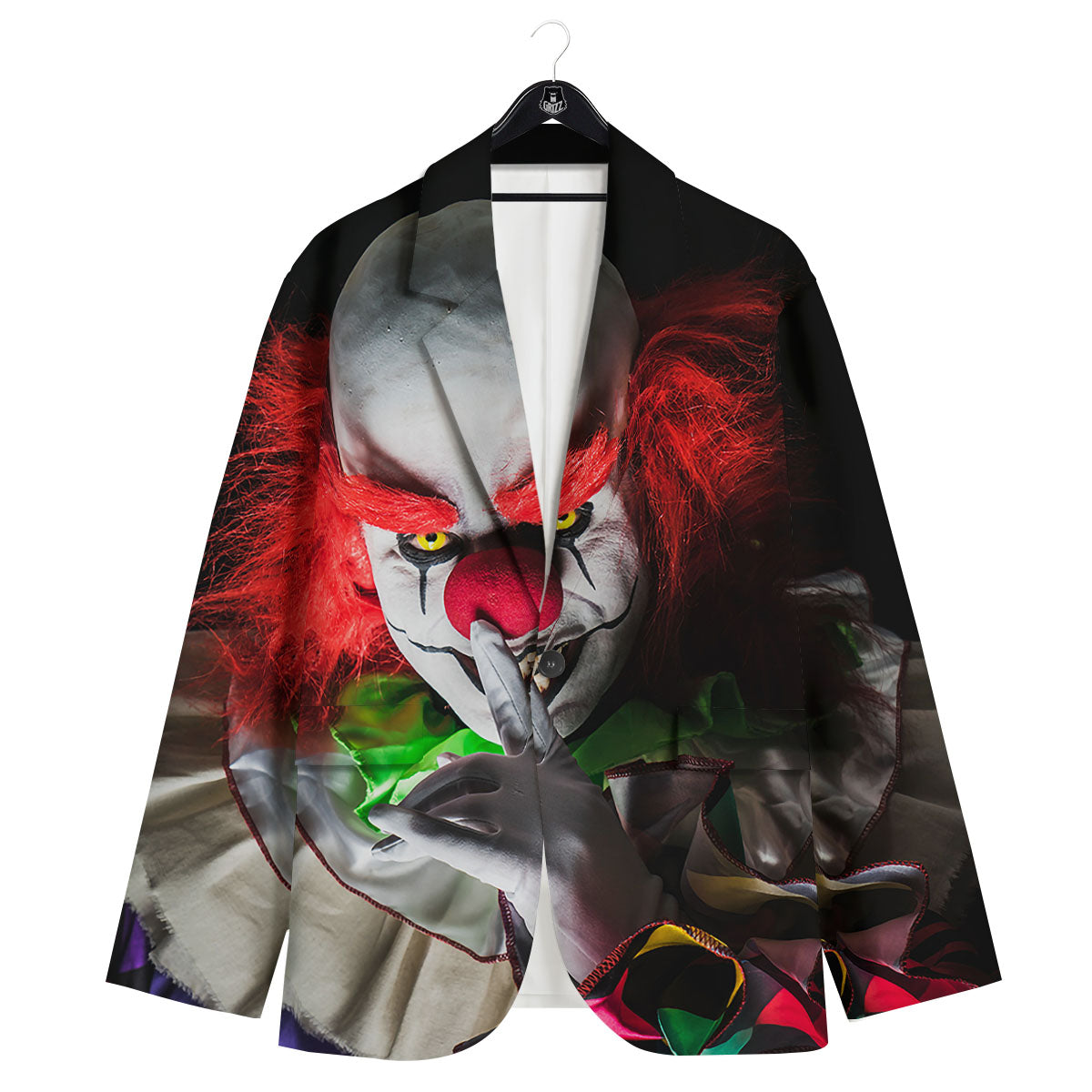 Clown Scary Print Men's Sport Coat-grizzshop