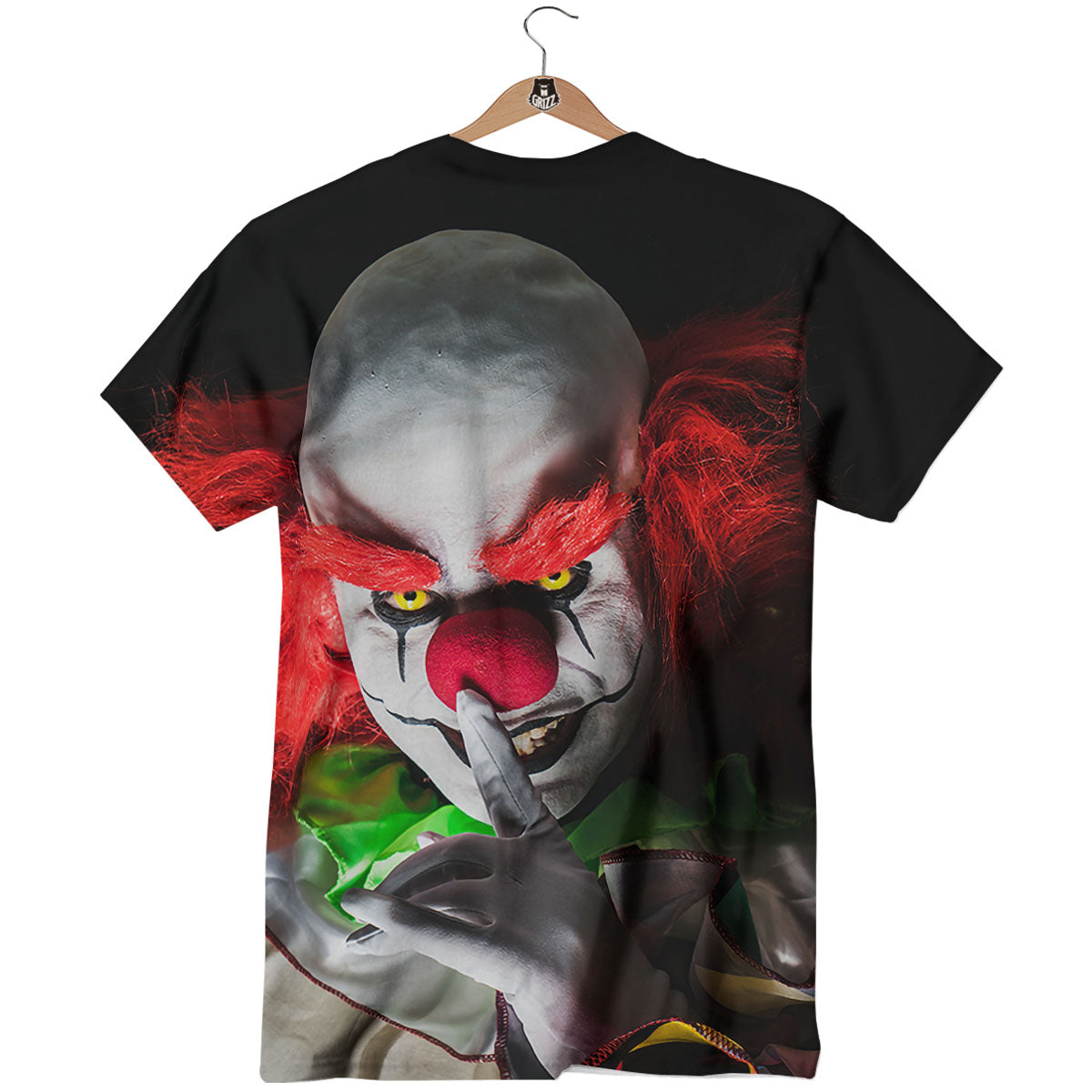 Clown Scary Print T-Shirt-grizzshop