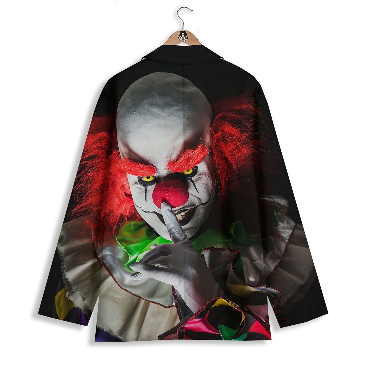 Clown Scary Print Women's Blazer-grizzshop