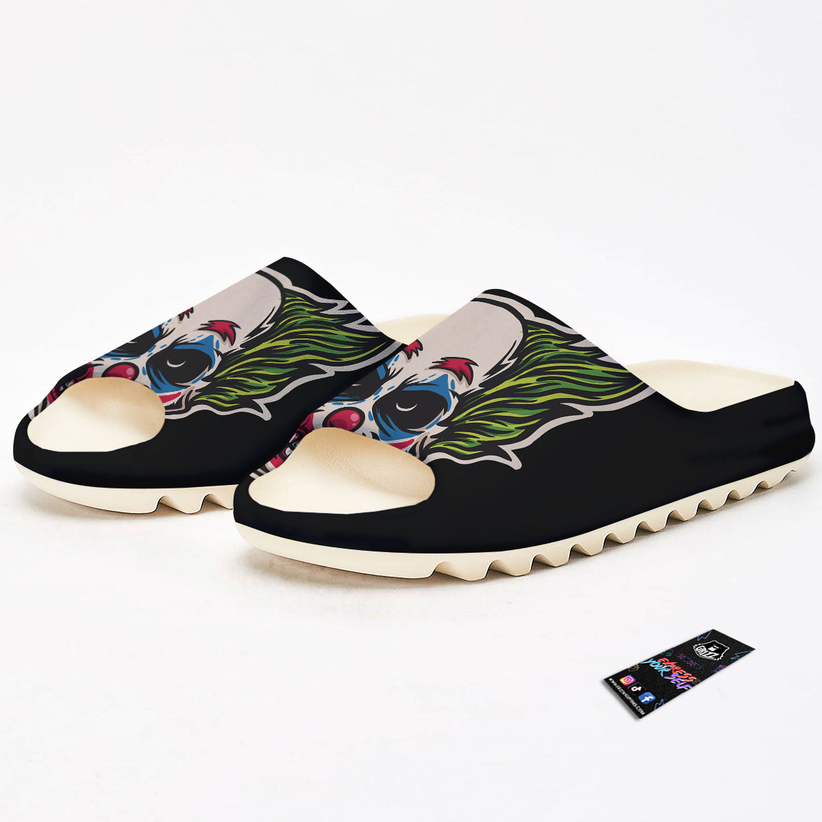 Clown Scary Cartoon Print Sandals-grizzshop