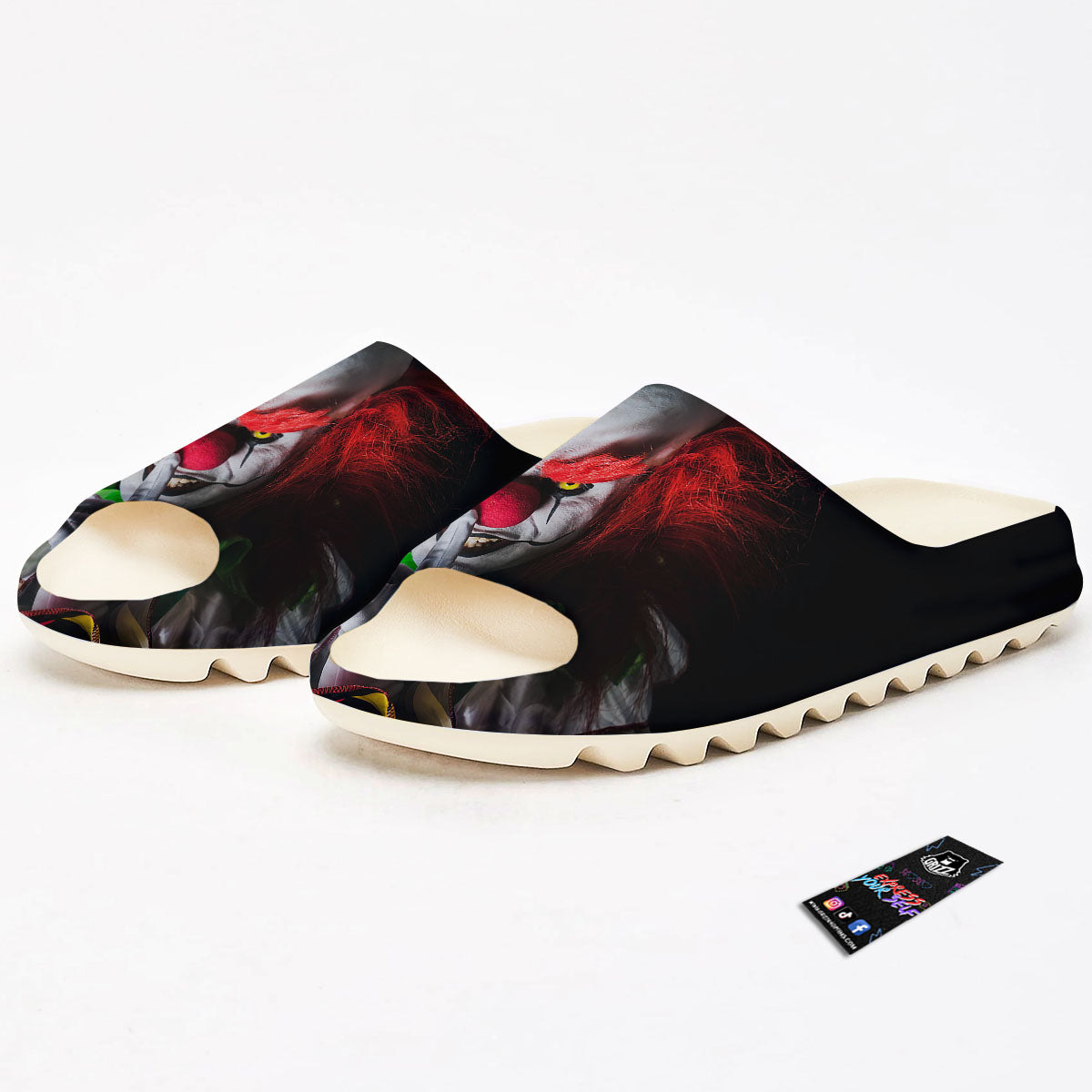 Clown Scary Print Sandals-grizzshop