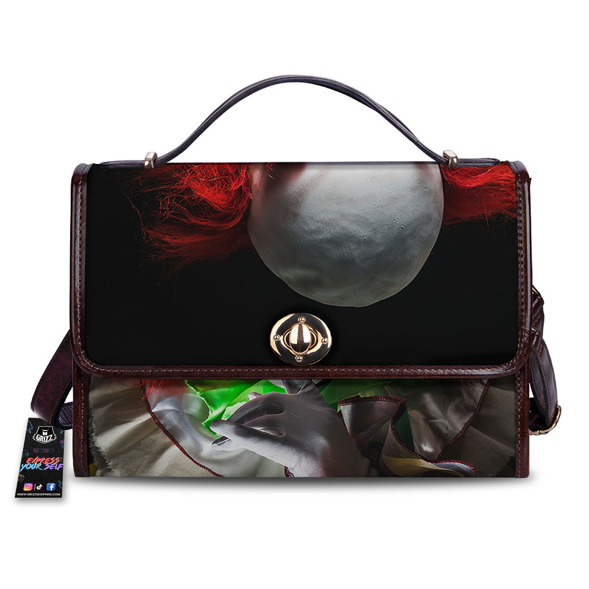 Clown Scary Print Women's Satchel Bag