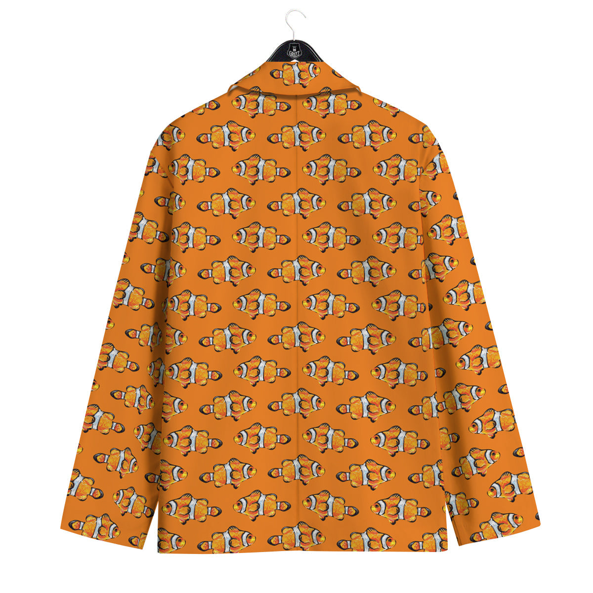 Clownfish Orange Print Pattern Men's Sport Coat-grizzshop