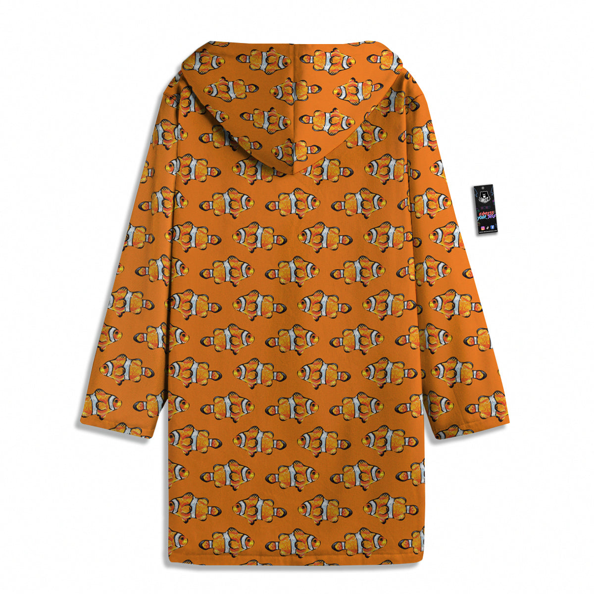 Clownfish Orange Print Pattern Men's Windbreaker Jacket-grizzshop