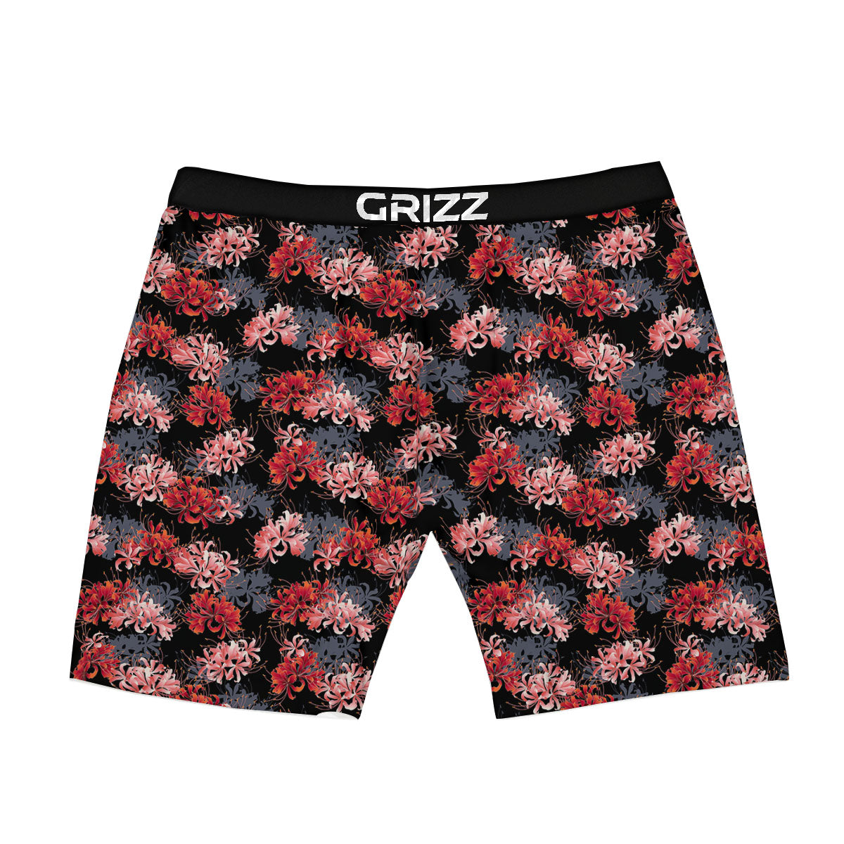 Cluster Amaryllis Japanese Print Pattern Boxer Briefs-grizzshop