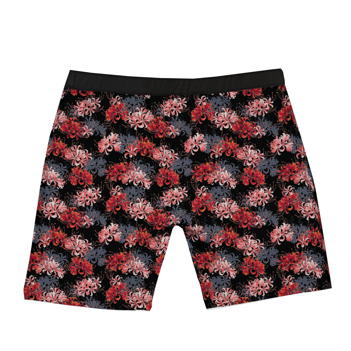 Cluster Amaryllis Japanese Print Pattern Boxer Briefs-grizzshop