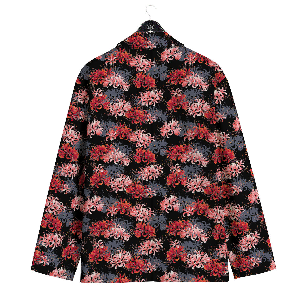 Cluster Amaryllis Japanese Print Pattern Men's Sport Coat-grizzshop