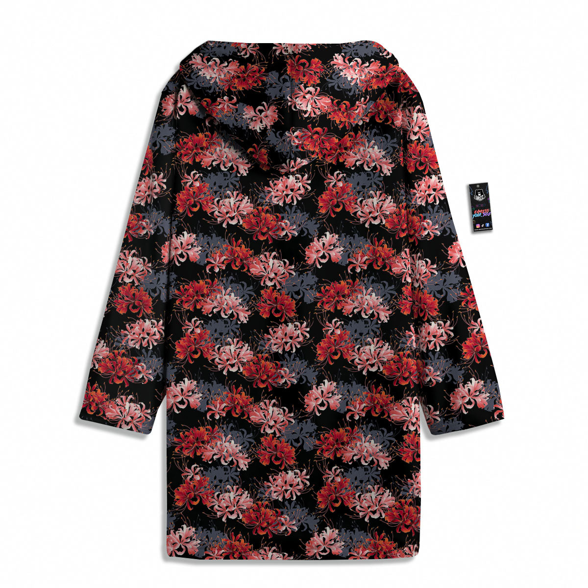 Cluster Amaryllis Japanese Print Pattern Men's Windbreaker Jacket-grizzshop