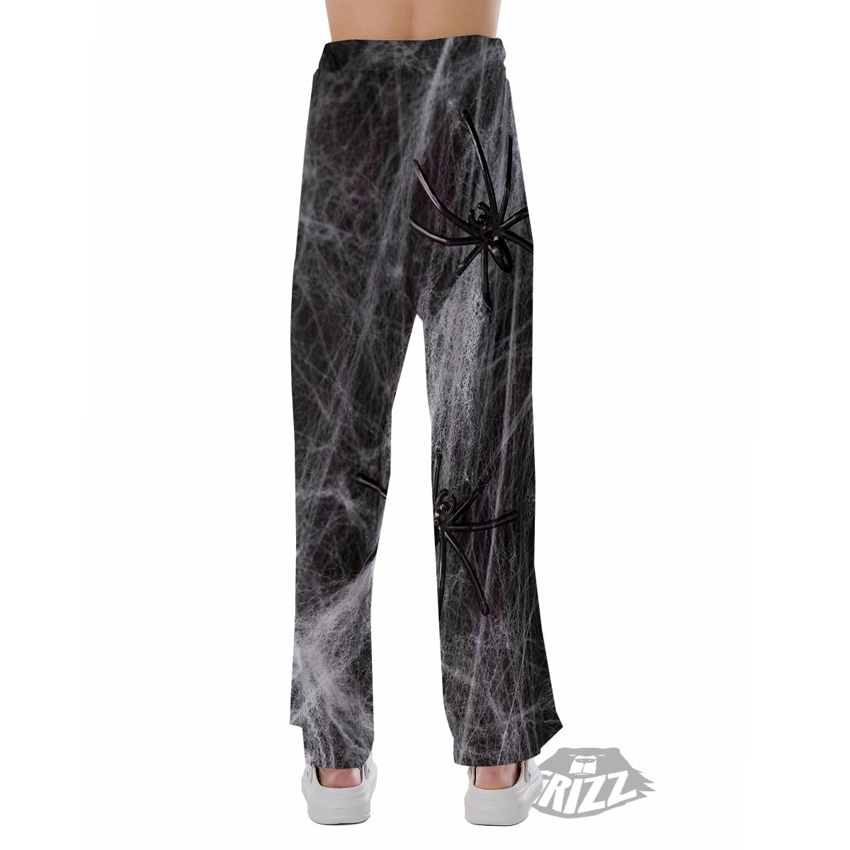 Cobweb And Toy Spiders Print Pajama Pants-grizzshop