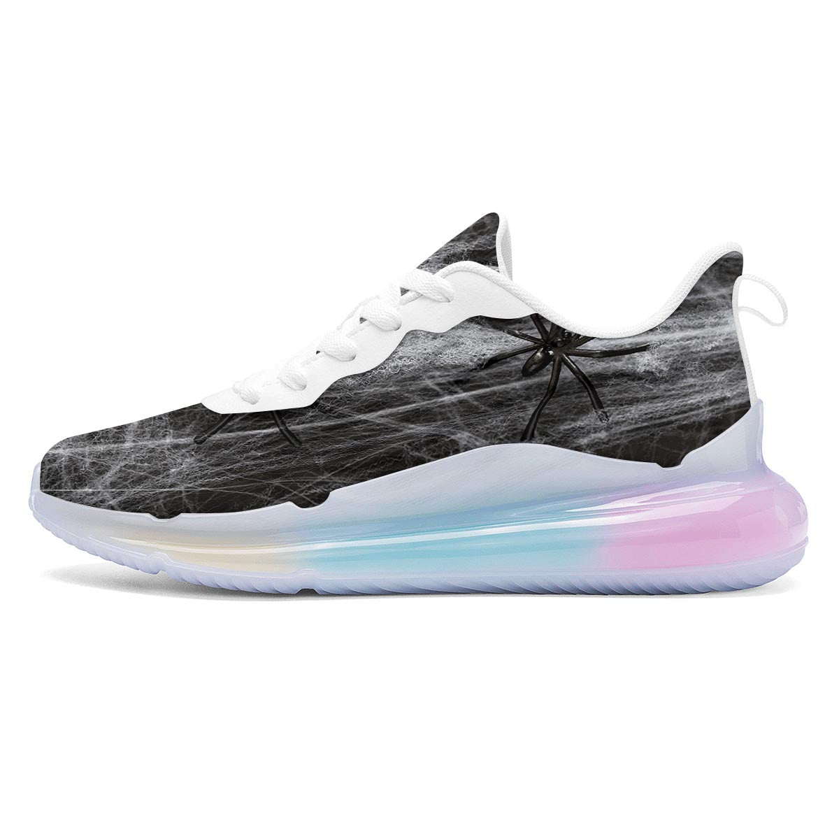Cobweb And Toy Spiders Print Running Sneakers-grizzshop