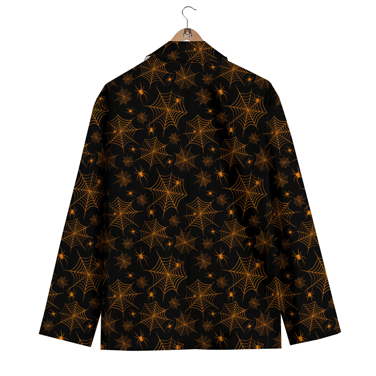 Cobweb Halloween Print Pattern Men's Blazer-grizzshop