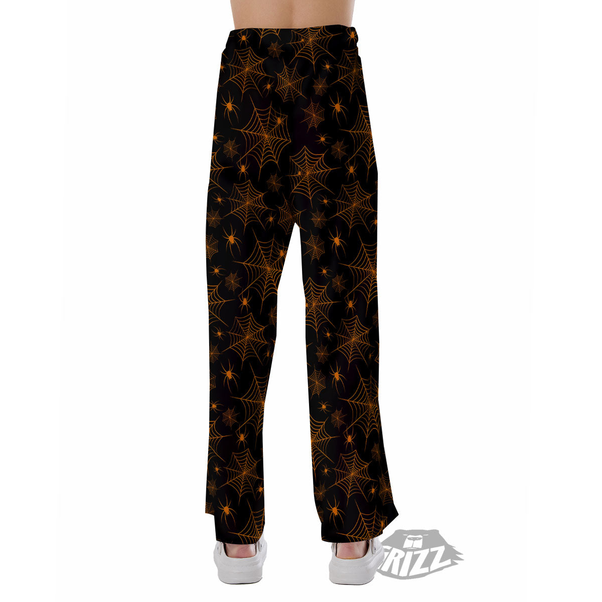 Cobweb Halloween Print Pattern Pajama Pants-grizzshop