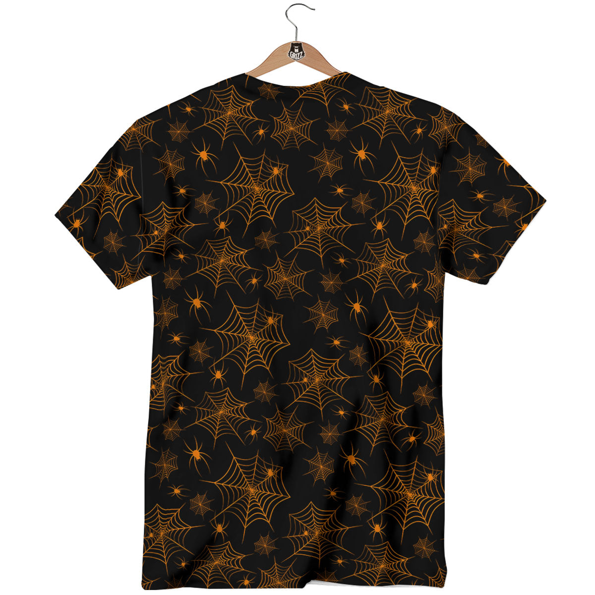 Cobweb Halloween Print Pattern T-Shirt-grizzshop