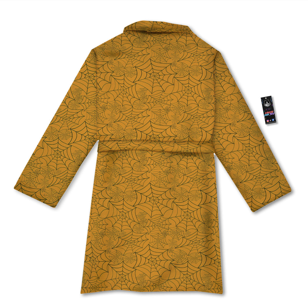 Cobweb Horror Print Bathrobe-grizzshop