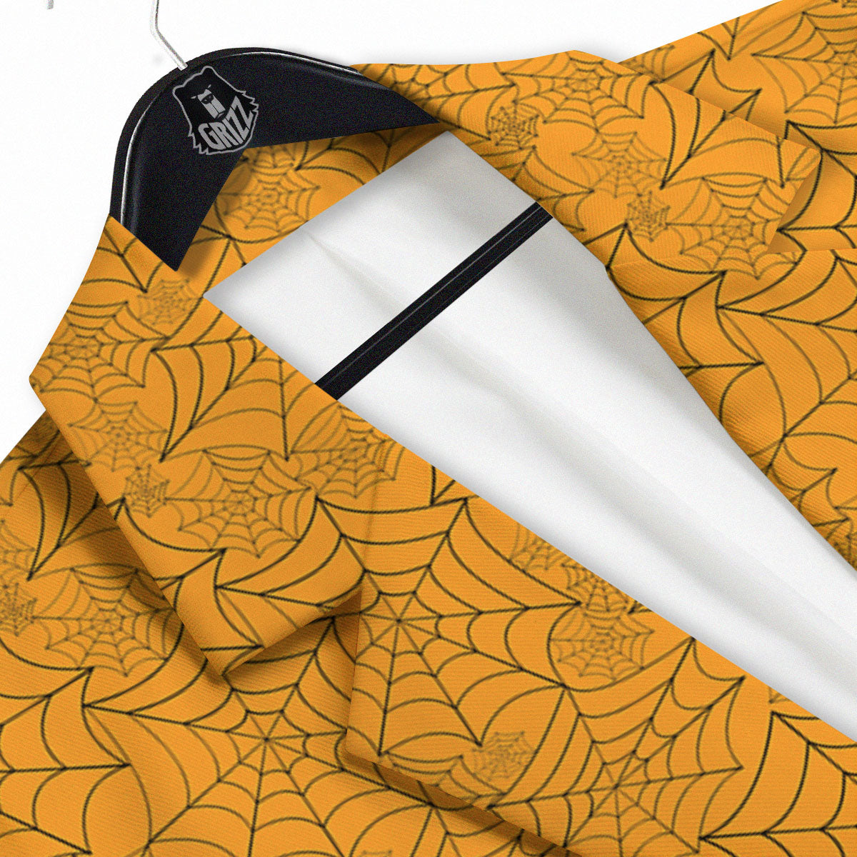 Cobweb Horror Print Men's Sport Coat-grizzshop