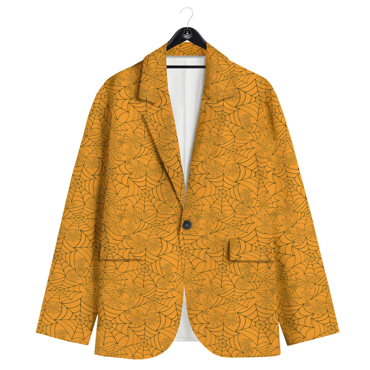 Cobweb Horror Print Men's Sport Coat-grizzshop