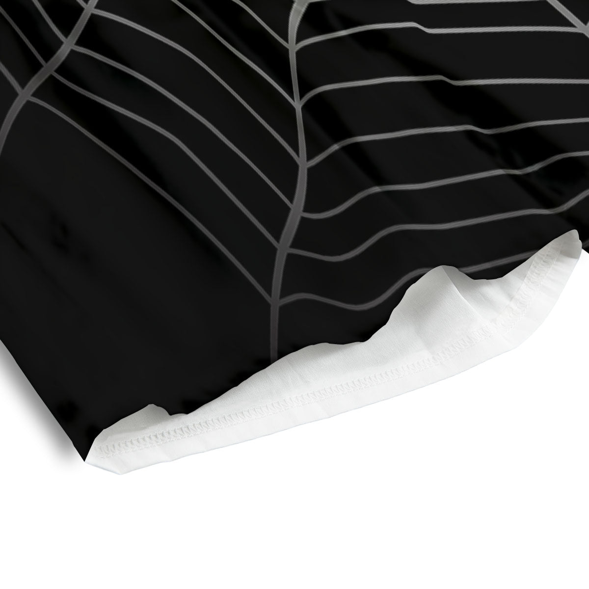 Cobweb White And Black Print Men's Athletic Shorts