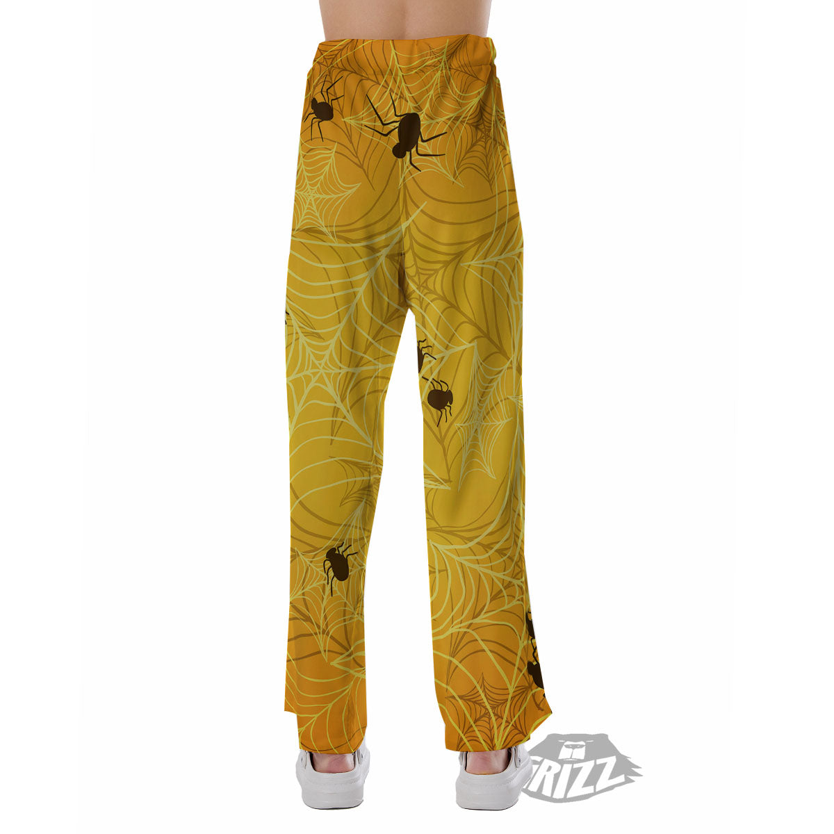 Cobweb Yellow Print Pajama Pants-grizzshop