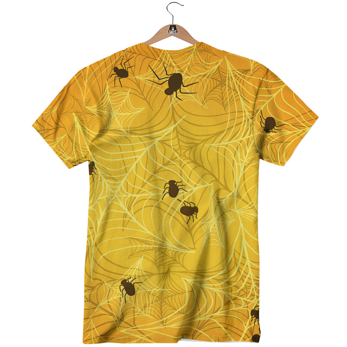 Cobweb Yellow Print T-Shirt-grizzshop