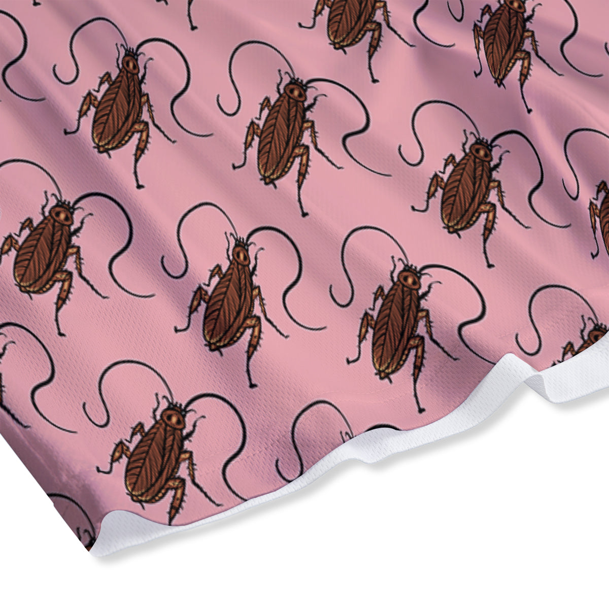 Cockroach Pink Print Pattern Mesh Shorts-grizzshop