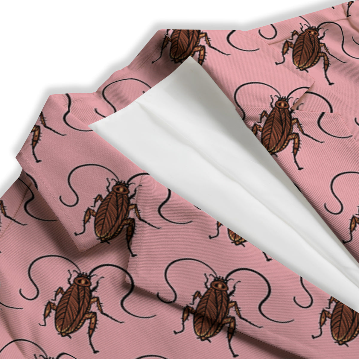 Cockroach Pink Print Pattern Women's Blazer-grizzshop