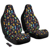 Cocktail Exotic Print Pattern Car Seat Covers-grizzshop