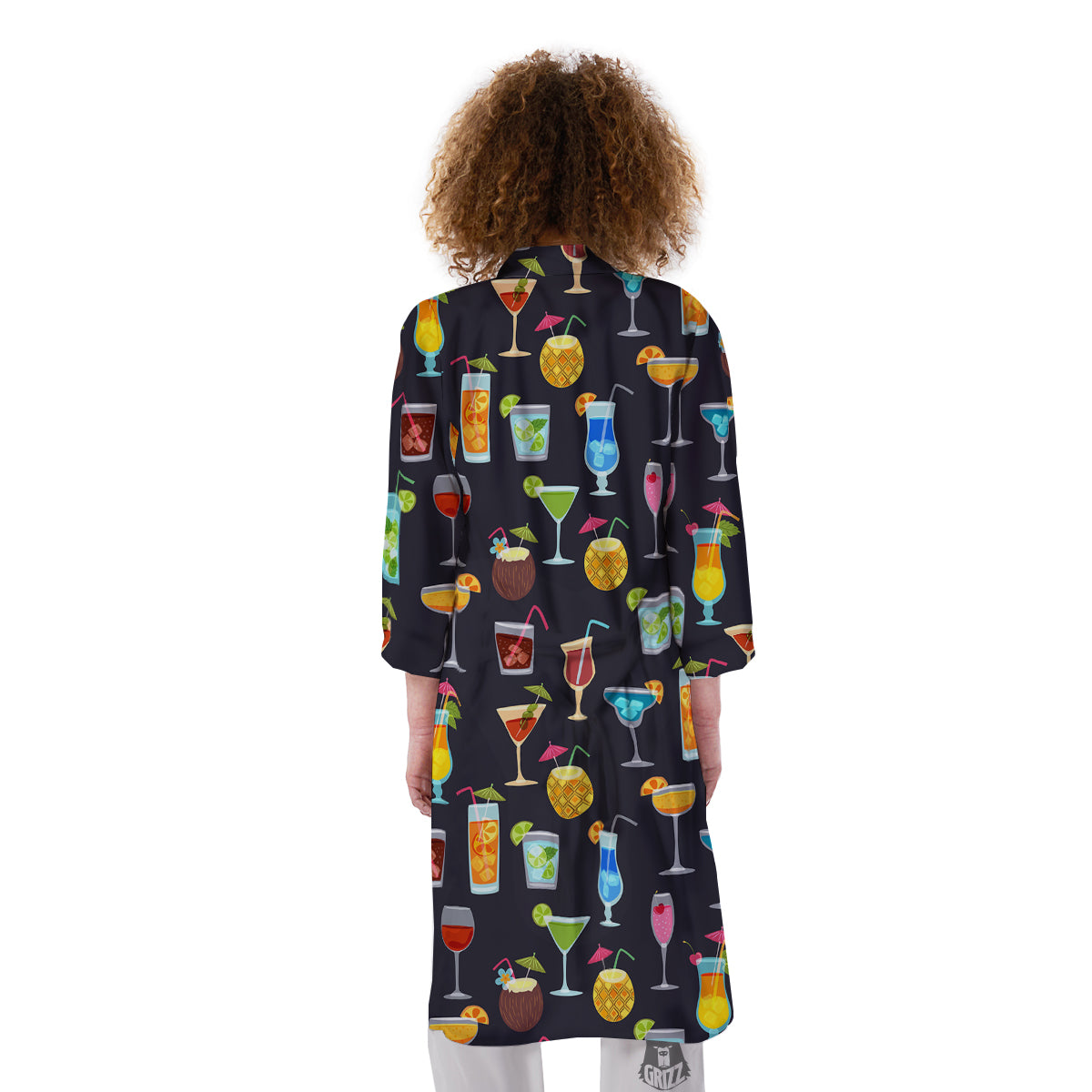Cocktail Exotic Print Pattern Kimono-grizzshop