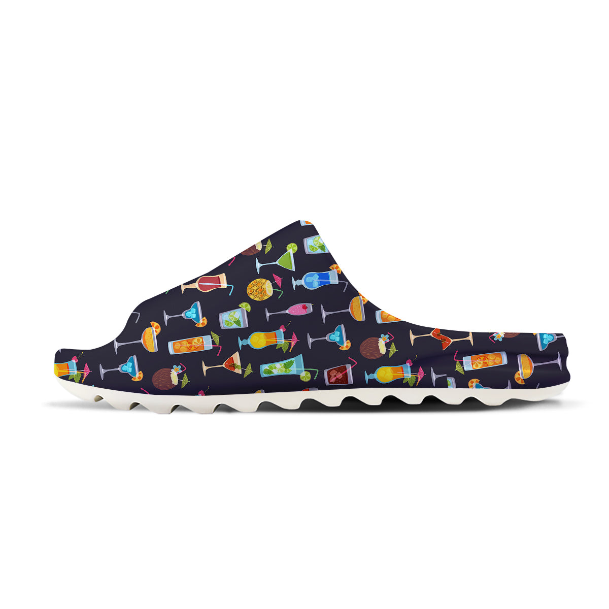 Cocktail Exotic Print Pattern Sandals-grizzshop