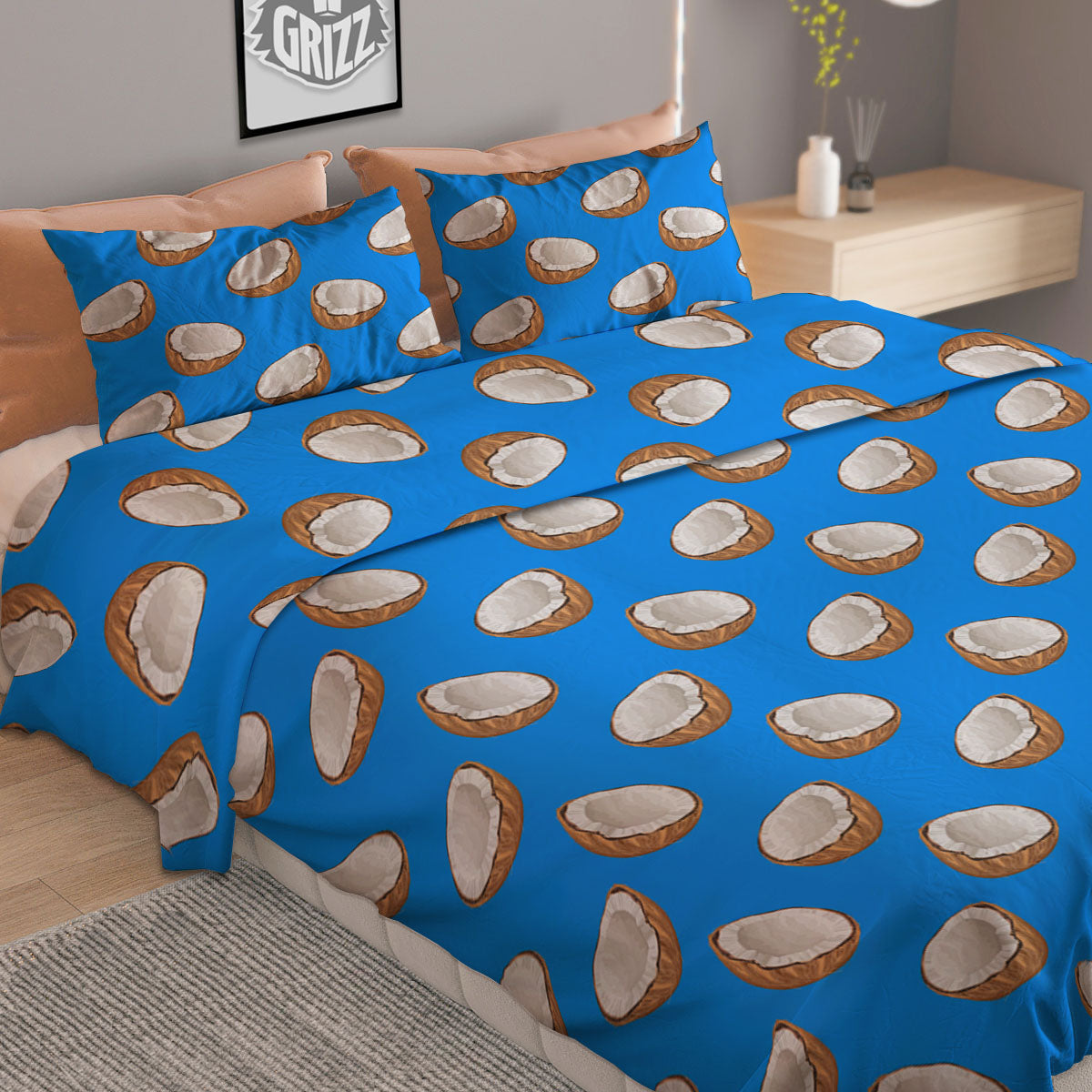 Digital Camo Forest Green Print Pattern Duvet Cover Bedding Set