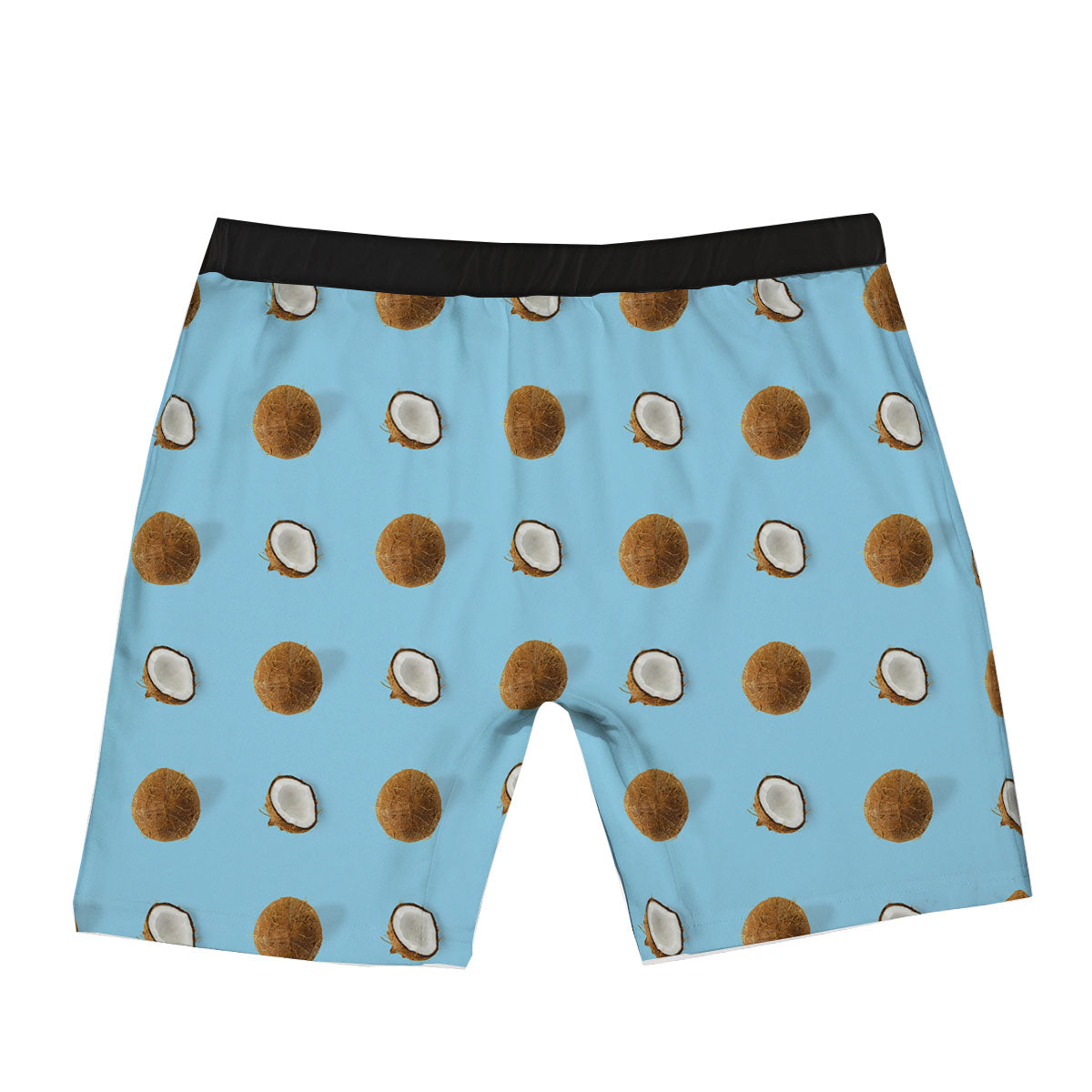 Coconut Blue Summer Print Pattern Boxer Briefs-grizzshop