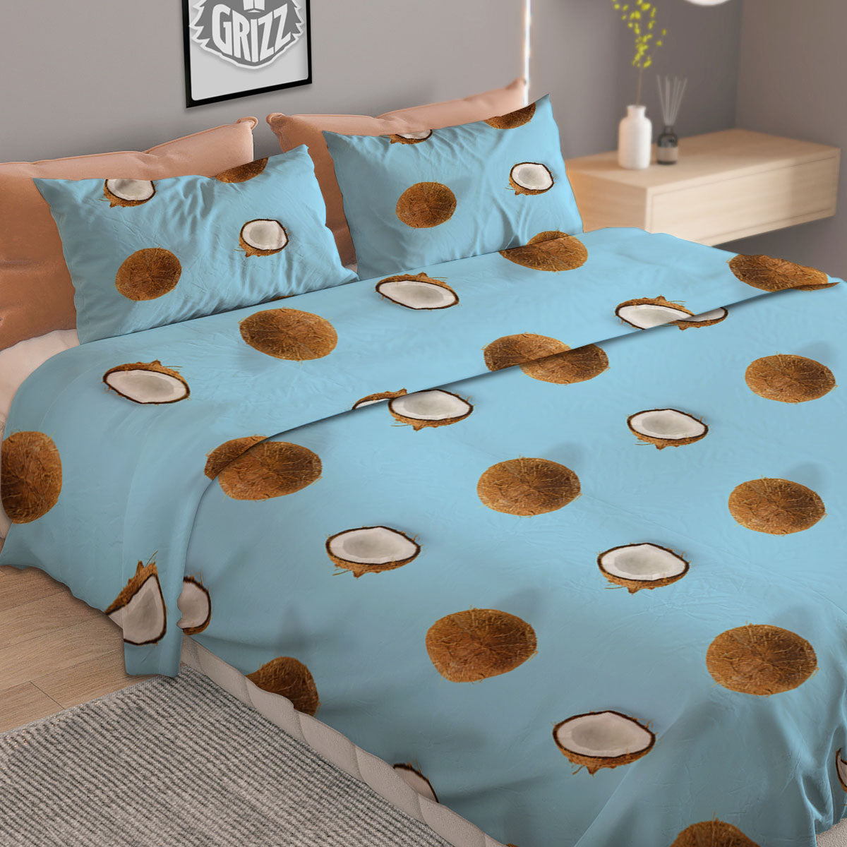 Digital Camo Green Print Pattern Duvet Cover Bedding Set
