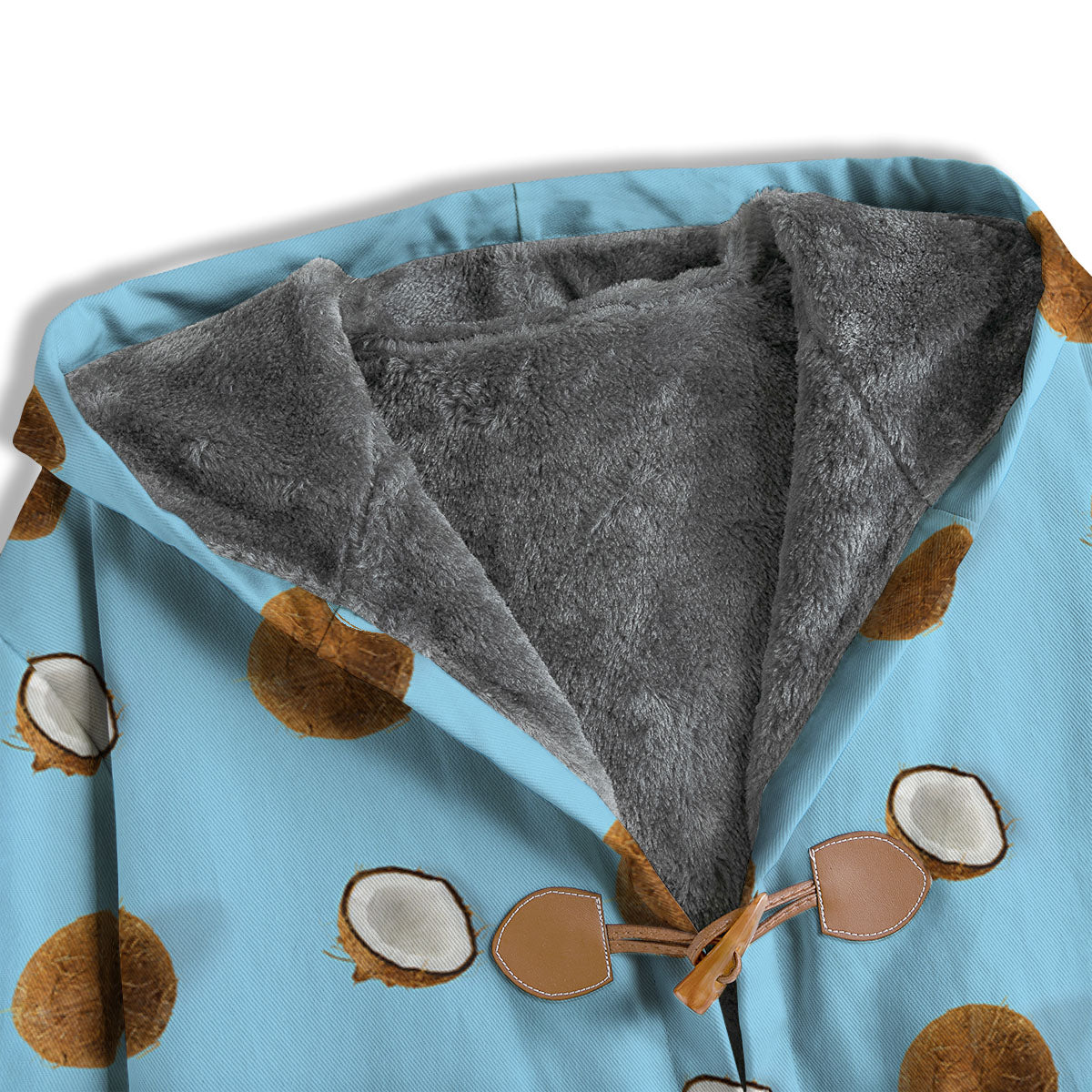 Coconut Blue Summer Print Pattern Men's Windbreaker Jacket-grizzshop