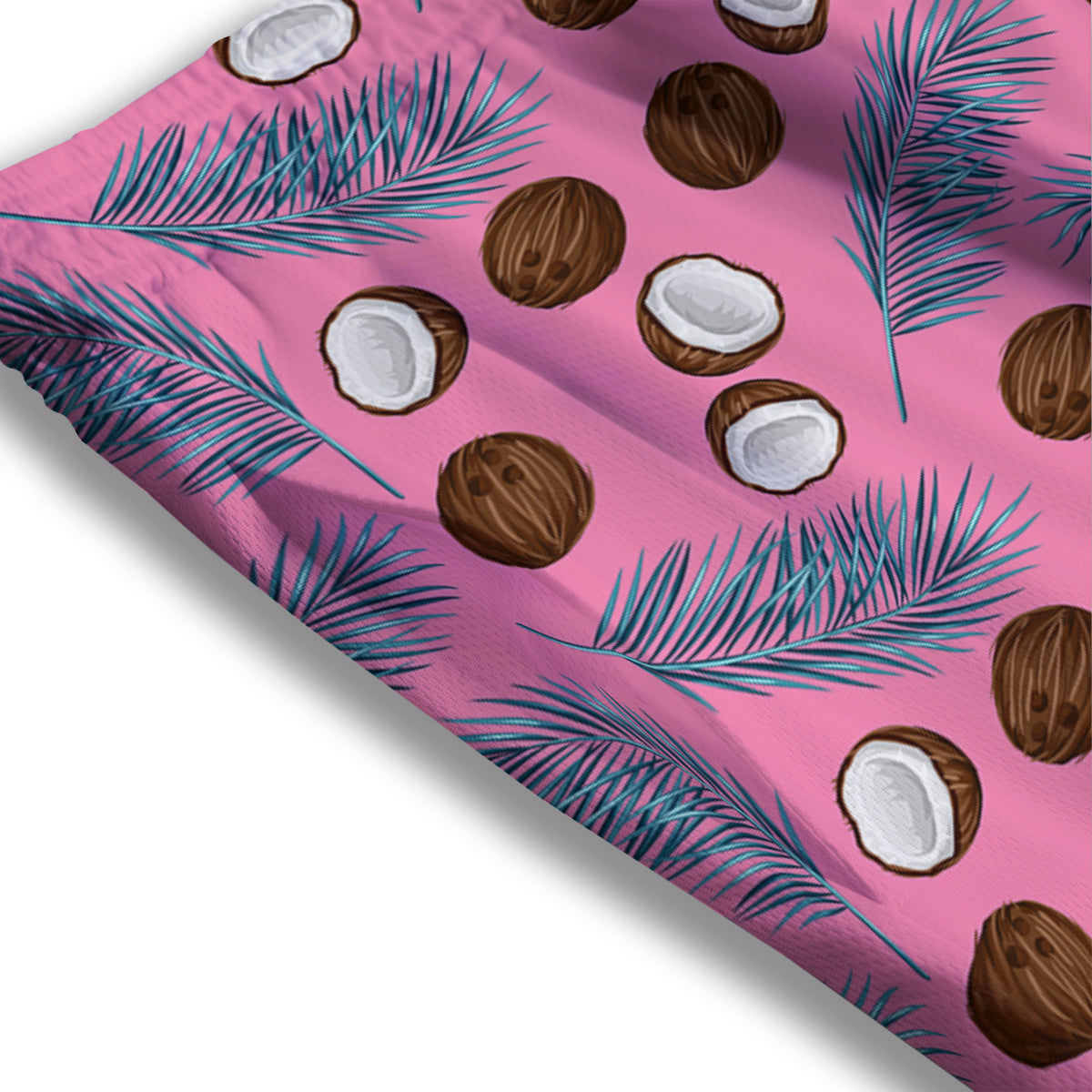 Frozen Leaf Oak Print Mesh Shorts