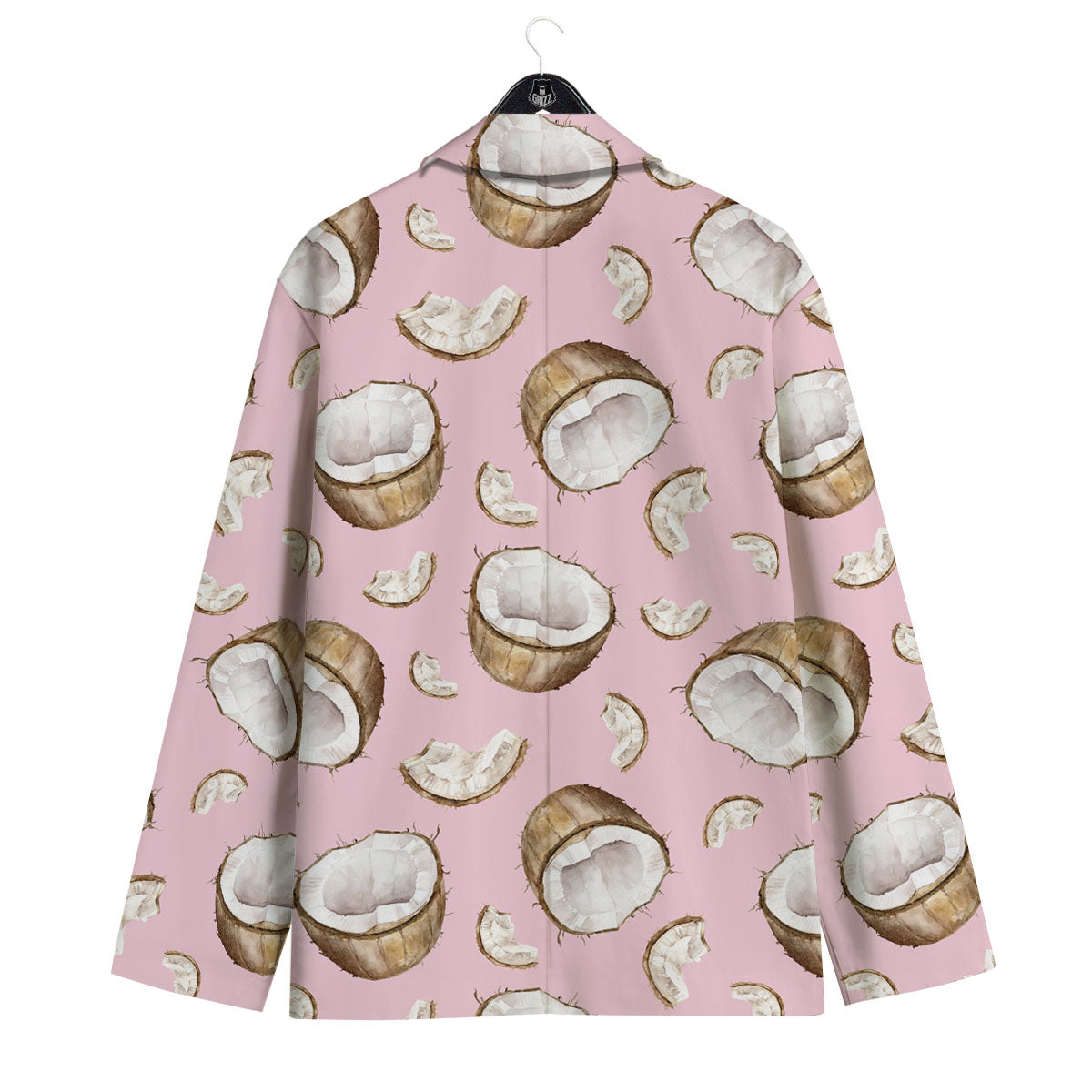 Coconut Pink Print Pattern Men's Sport Coat-grizzshop