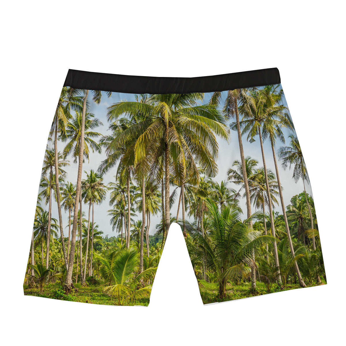 Coconut Tree Print Boxer Briefs-grizzshop
