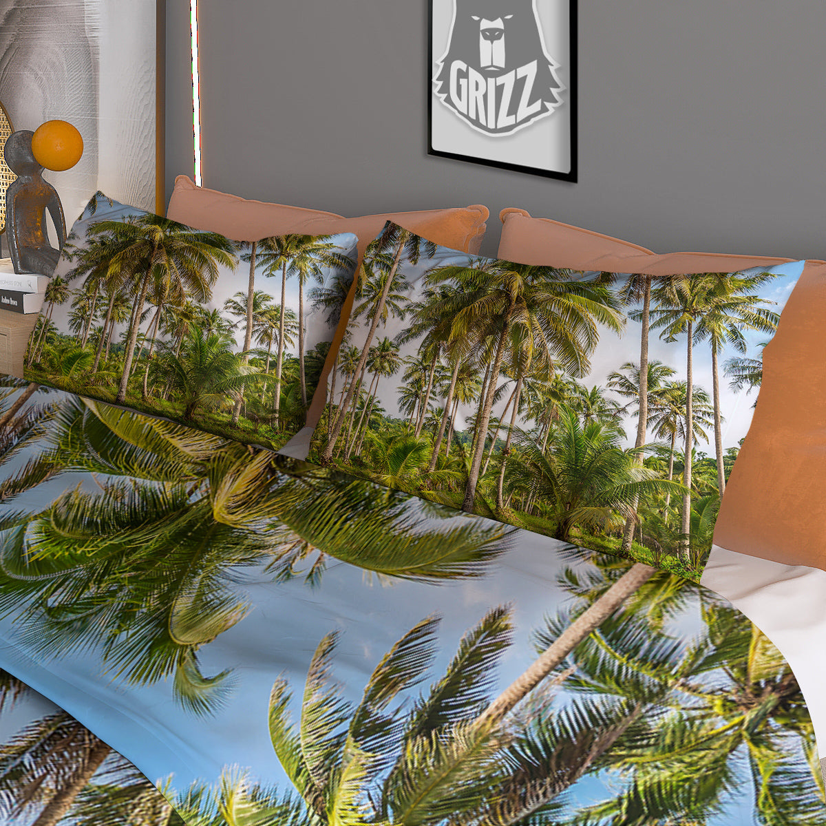 Digital Camo White And Green Print Duvet Cover Bedding Set