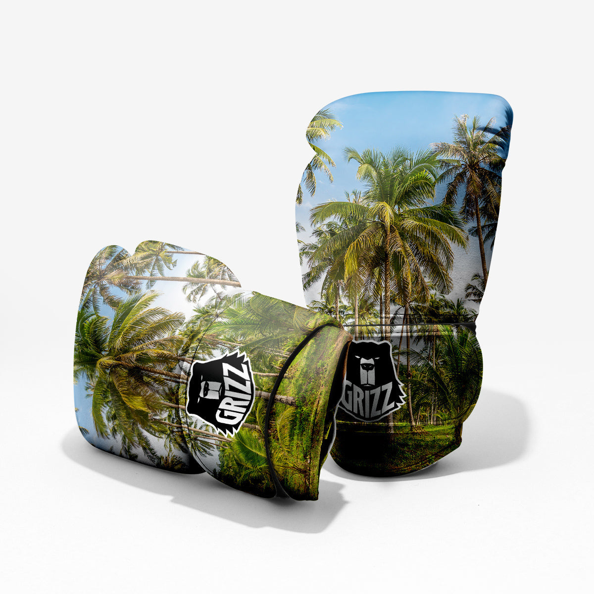Coconut Tree Print Pro Boxing Glove