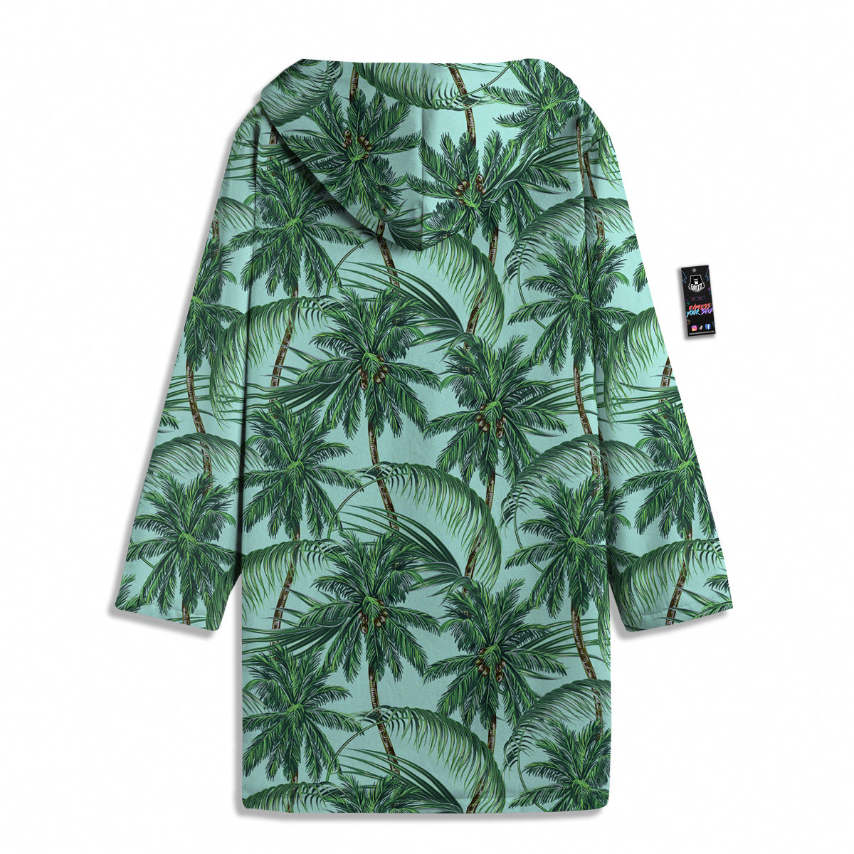 Coconut Tree Vintage Print Pattern Men's Windbreaker Jacket-grizzshop