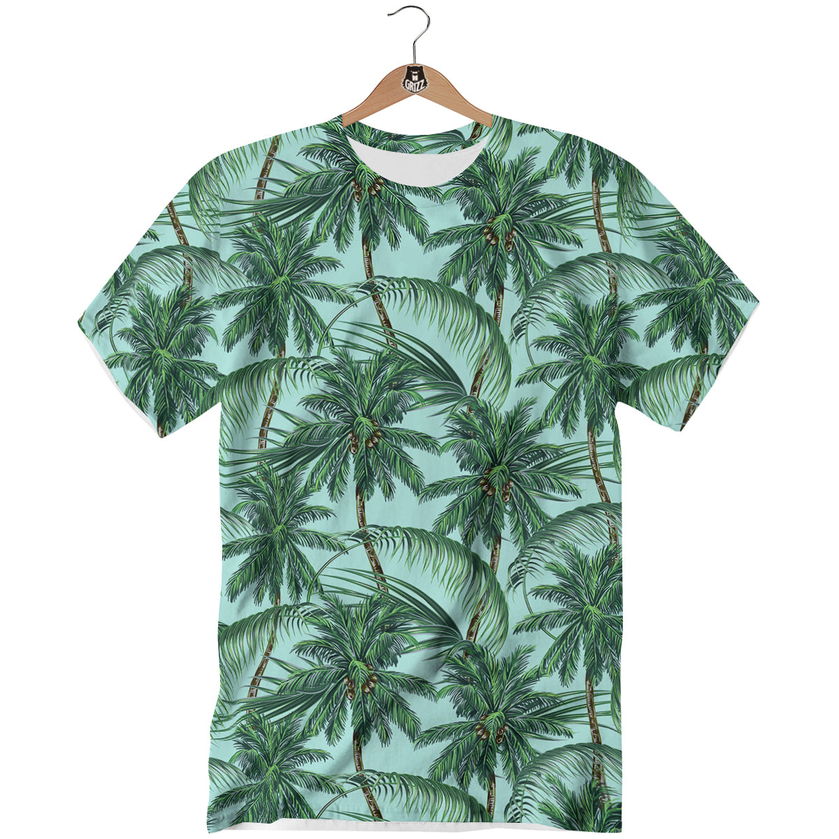Coconut Tree Vintage Print Pattern T-Shirt-grizzshop