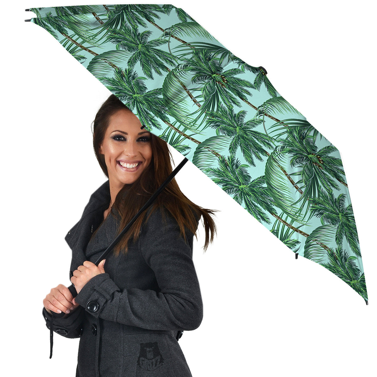 Coconut Tree Vintage Print Pattern Umbrella-grizzshop