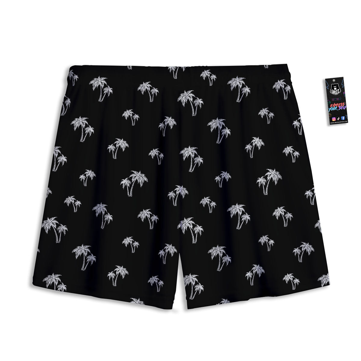 Eggplant Print Mesh Shorts