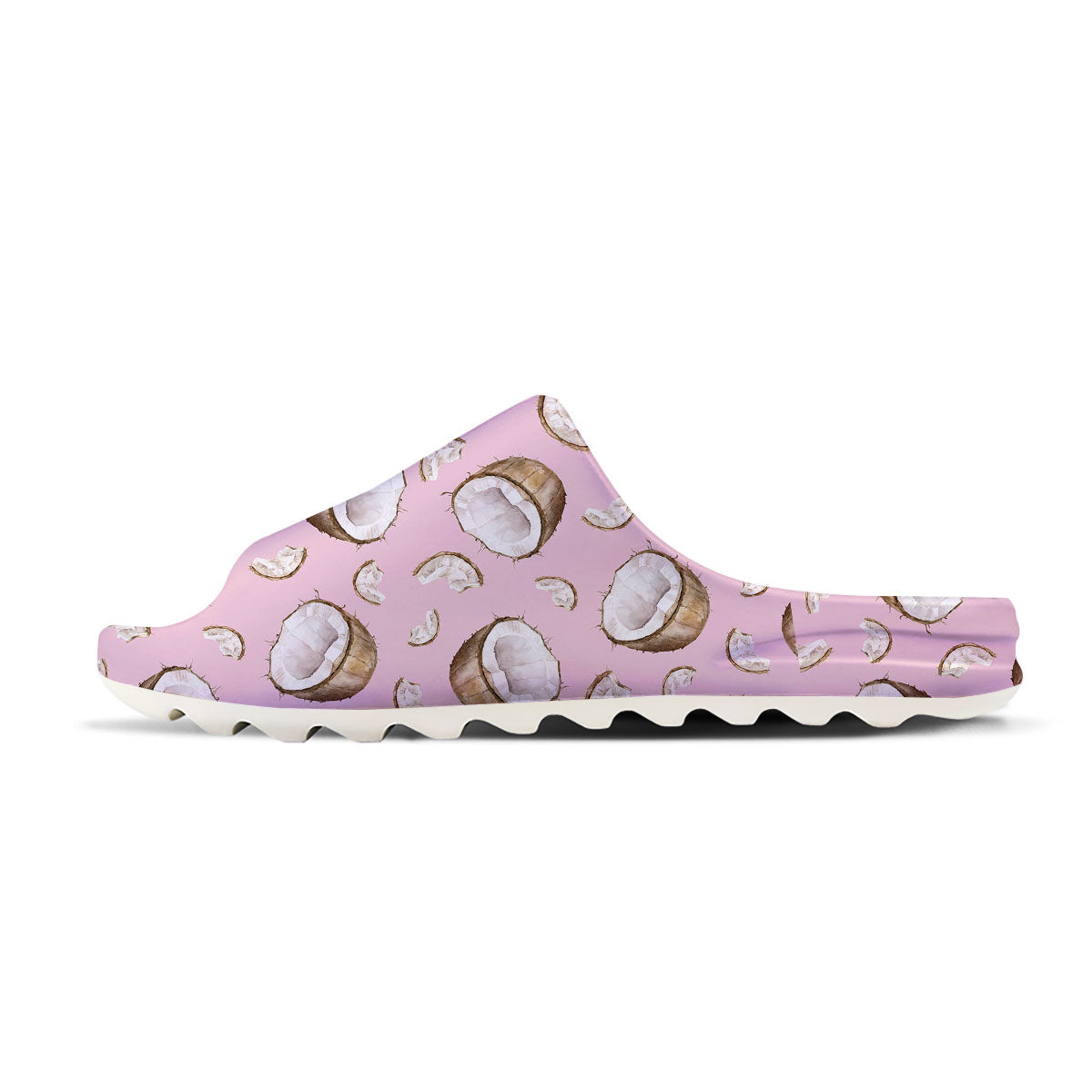 Coconut Pink Print Pattern Sandals-grizzshop