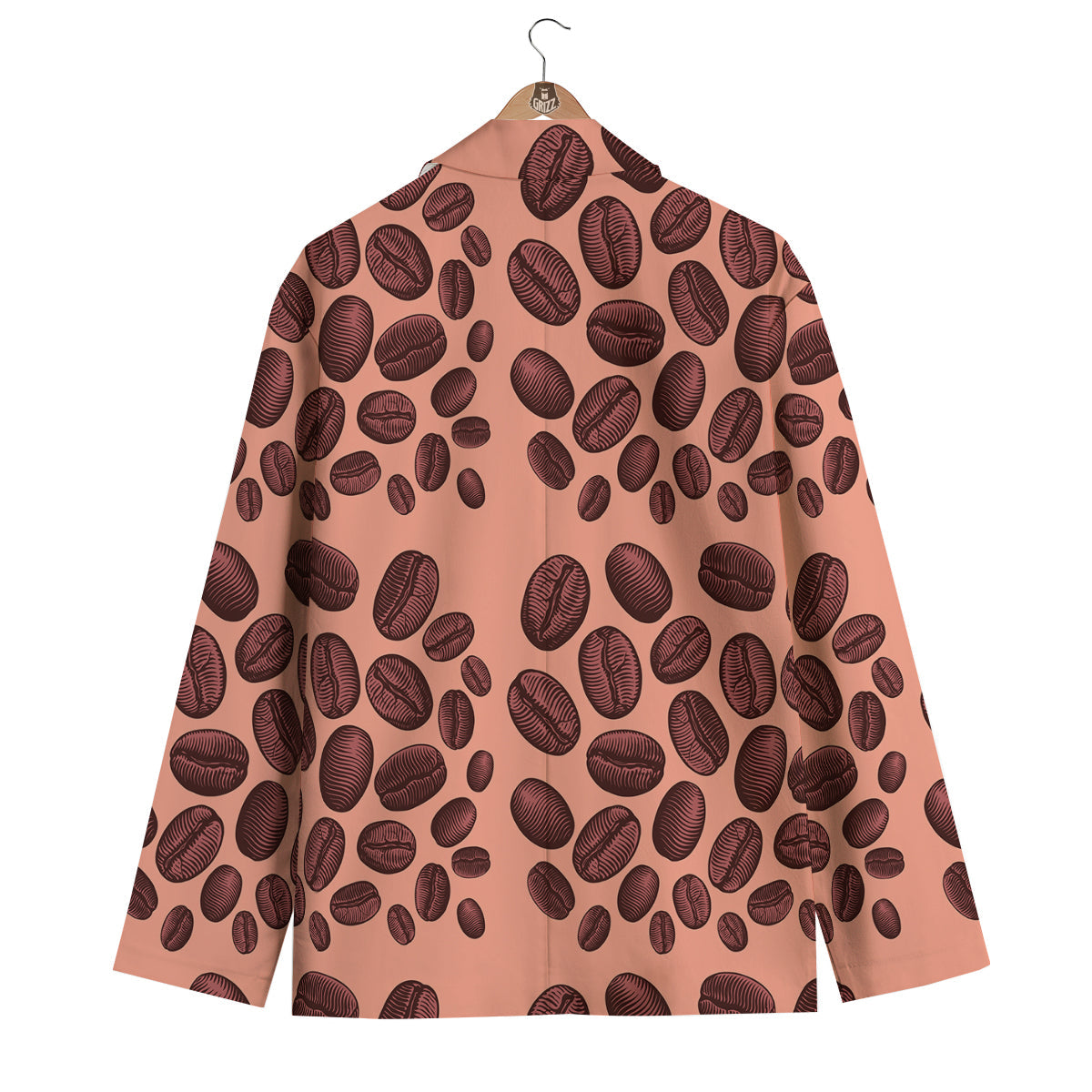 Coffee Bean Vintage Print Pattern Men's Blazer-grizzshop