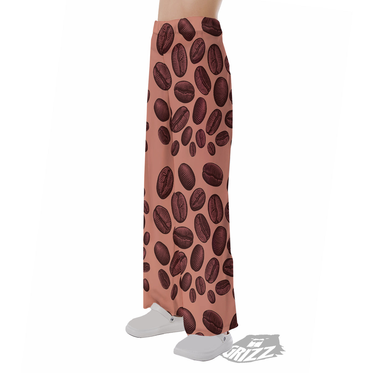 Coffee Bean Vintage Print Pattern Pajama Pants-grizzshop