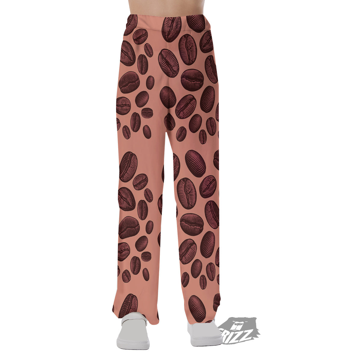 Coffee Bean Vintage Print Pattern Pajama Pants-grizzshop